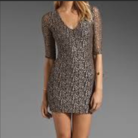 Nightcap Cheetah Lace Dress - Picture 1 of 6